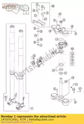 Tutaj możesz zamówić widelec ktm 990 adventure 2009 od KTM , z numerem części 14187E2401: