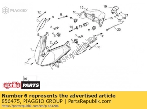 aprilia 856475 prawy przedni kierunkowskaz - Dół