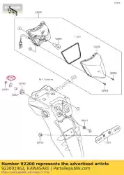 Here you can order the 01 washer,6. 5x20x1. 6 from Kawasaki, with part number 922001962: