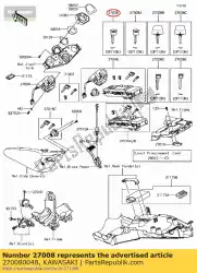 Here you can order the key-lock,blank,#a zg1400a8f from Kawasaki, with part number 270080048: