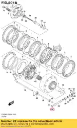 Here you can order the roller bearing from Suzuki, with part number 0926310014: