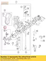 77741023044, KTM, kit injetor cpl. husqvarna ktm  rally smr sx xc 250 350 450 2012 2013 2014 2015 2016 2017, Novo