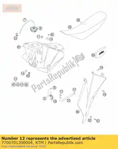 ktm 7700701300004 zbiornik paliwa 250 sxf 06 - Dół