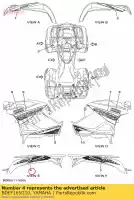 BDEF165G10, Yamaha, grafisch, achter (links) yamaha yfm700fapsel grey grizzly 700 ps auto 4wd special edition , Nieuw