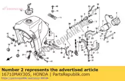 Ici, vous pouvez commander le ensemble pompe, carburant auprès de Honda , avec le numéro de pièce 16710MAY305: