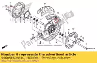 44605MGH640, Honda, mówi? zestaw a, fr. (212,5 mm) honda  vfr 1200 2012 2013 2017, Nowy