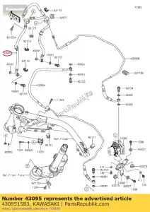 kawasaki 430951583 01 w??-hamulec, mocowanie-fr cal - Dół