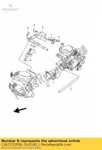 suzuki 1367233E00 kussen, brandstof erin - Onderkant