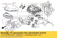 17253MW0300, Honda, buis, luchtfilter aansluiten honda cbr 600 900 1992 1993 1994 1995 1996 1997 1998 1999 2000, Nieuw