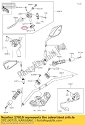 Tutaj możesz zamówić w?? Cznik sprz? G? A ex300adf od Kawasaki , z numerem części 270100729: