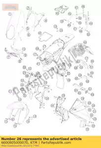 ktm 6000805000070 coperchio laterale l / s arancione 03 - Il fondo