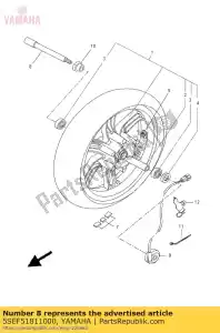 yamaha 5SEF51811000 ruota dell'asse - Il fondo