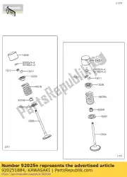 Here you can order the shim,t=2. 70 from Kawasaki, with part number 920251884: