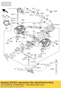 Kawasaki 921920499 tube, robinet-filtre - La partie au fond