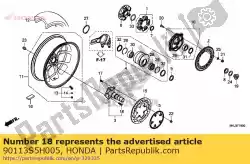 Aqui você pode pedir o parafuso, roda (thai meira) em Honda , com o número da peça 90113S5H005:
