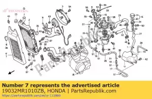 Honda 19032MR1010ZB rooster, radiator * nh1 * - Onderkant