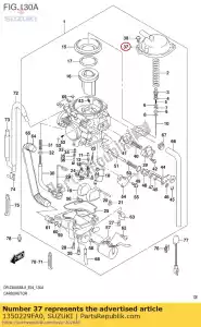 suzuki 1350229FA0 cubierta de montaje, diap - Lado inferior