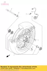 Aquí puede pedir rueda del eje de Yamaha , con el número de pieza 1SDF51811000: