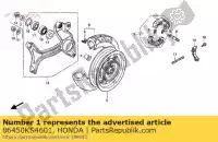 06450KS4601, Honda, shoe set, brake (ask) honda cn 250 1994, New