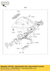 Here you can order the damper zx1000jbf from Kawasaki, with part number 921610921: