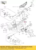 921611381, Kawasaki, amortisseur, 45x25x2 ej800abf kawasaki  er-6f er-6n w zx 650 800 900 1000 2011 2012 2013 2014 2015 2016 2017 2018 2019 2020 2021, Nouveau