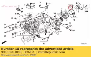Honda 90005MEJ000 bolt, recessed, 5x22 - Bottom side