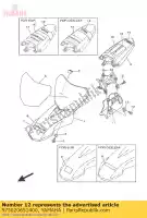 975020651400, Yamaha, ?ruba z ?bem sze?ciok?tnym / podk?adk? yamaha  tt r 50 2007 2008 2009 2010 2011 2012 2013 2014 2015 2016 2017 2018 2019 2020 2021, Nowy