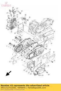 yamaha 5RU153701000 conjunto de respiradero - Lado inferior