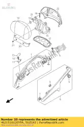 Qui puoi ordinare copertura, passeggero r da Suzuki , con numero parte 4621510G20YPA: