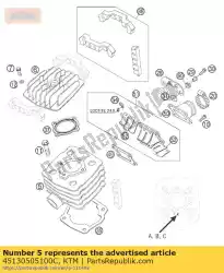 Ici, vous pouvez commander le cylindre 39,5mm c 50 2008 auprès de KTM , avec le numéro de pièce 45130505100C: