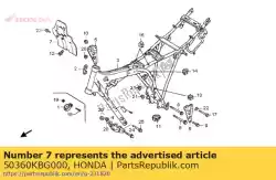 Ici, vous pouvez commander le gard comp., vent auprès de Honda , avec le numéro de pièce 50360KBG000: