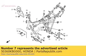 Honda 50360KBG000 gard comp., vent - La partie au fond