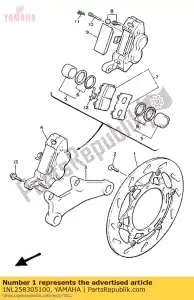 Yamaha 1NL258305100 zespó? hamulca tarczowego - Dół