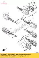 37A833302100, Yamaha, gruppo luci lampeggianti posteriori 1 yamaha dt rd tzr xt 125 350 500 600 1985 1986 1987 1988 1990 1991 1992, Nuovo