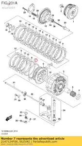 suzuki 2147124F00 seat,wave washe - Bottom side