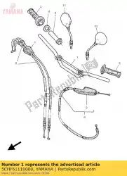 Ici, vous pouvez commander le guidon auprès de Yamaha , avec le numéro de pièce 5CHF61110000: