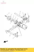 3GX185350000, Yamaha, Bar, shift fork guide 2 yamaha  sr tw yfm 125 200 230 250 1998 1999 2000 2001 2002 2003 2004 2017 2018 2019 2020, New