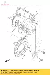 Tutaj możesz zamówić hamulec tarczowy od Yamaha , z numerem części 5PA2582T0000: