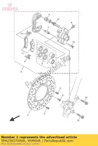 yamaha 5PA2582T0000 hamulec tarczowy - Dół