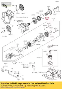 kawasaki 920460004 bearing-needle,rs263020 zx1000 - Bottom side