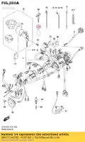 3661116G00, Suzuki, nastro, cablaggio har suzuki  c gsf gsx r sfv sv vl vlr vz vzr 650 800 1000 1500 1800 2003 2004 2005 2006 2007 2008 2009 2010 2011 2012 2014 2015 2016 2017 2018 2019, Nuovo