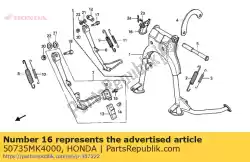 Tutaj możesz zamówić przewodnik comp., koniec od Honda , z numerem części 50735MK4000: