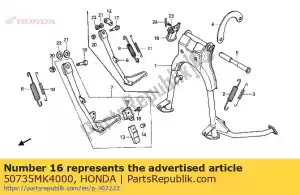 Honda 50735MK4000 przewodnik comp., koniec - Dół