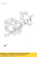 1124105H00, Suzuki, gasket,cylinder suzuki an 400 2007 2008 2009 2010 2011 2012 2014 2015 2016, New