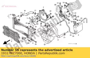 Honda 19317MZ7000 séjour, boîtier thermique - La partie au fond