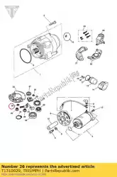 Here you can order the o ring starter motor from Triumph, with part number T1310029:
