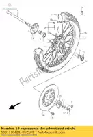 5531118420, Suzuki, Aro, roda fr 1. suzuki gn tu 125 250 1985 1988 1989 1990 1991 1992 1993 1994 1996 1997 1998 1999 2000 2001, Novo