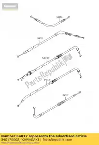 kawasaki 540170008 kabelstarter zr750-j1h - Onderkant