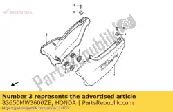 Here you can order the cover set, r. Side (wl) *type5 * (type5 ) from Honda, with part number 83650MW3600ZE: