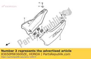 honda 83650MW3600ZE hoezen set, r. zijde (wl) * type5 * (type5) - Onderkant